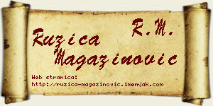 Ružica Magazinović vizit kartica